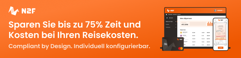 Bei Reisekosten Zeit und Kosten sparen mit N2F | VDR Overlay-Banner Bei Reisekosten Zeit und Kosten sparen mit N2F | VDR Overlay-Banner